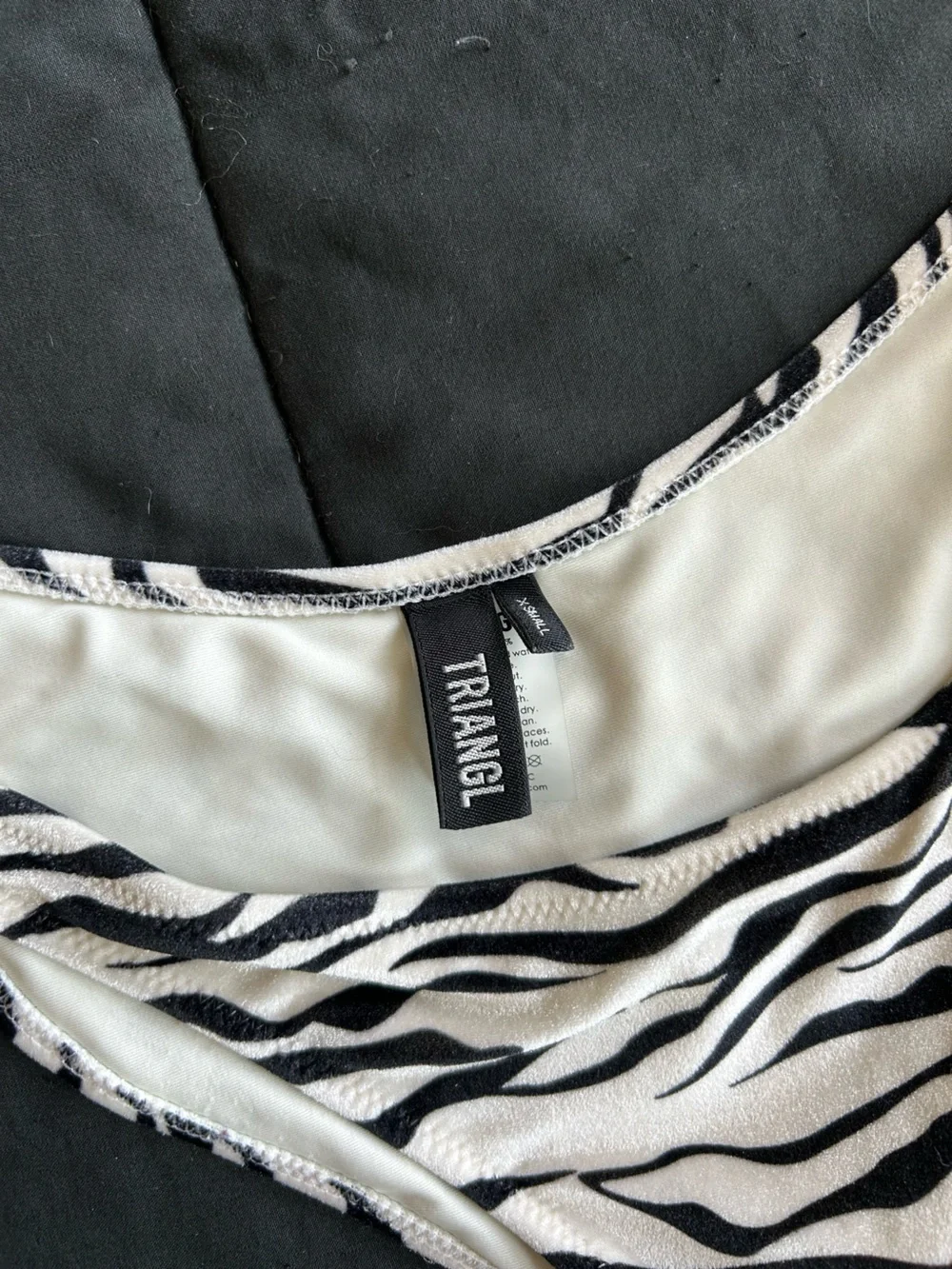 triangl swimwear Black & White Zebra Print Bikini Bottom